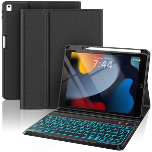 iPad 10.2インチ キーボード付きケース Amazon.co.jp: 磁気吸着 iPad10.2 キーボードケース 縦置き iPad第7/8